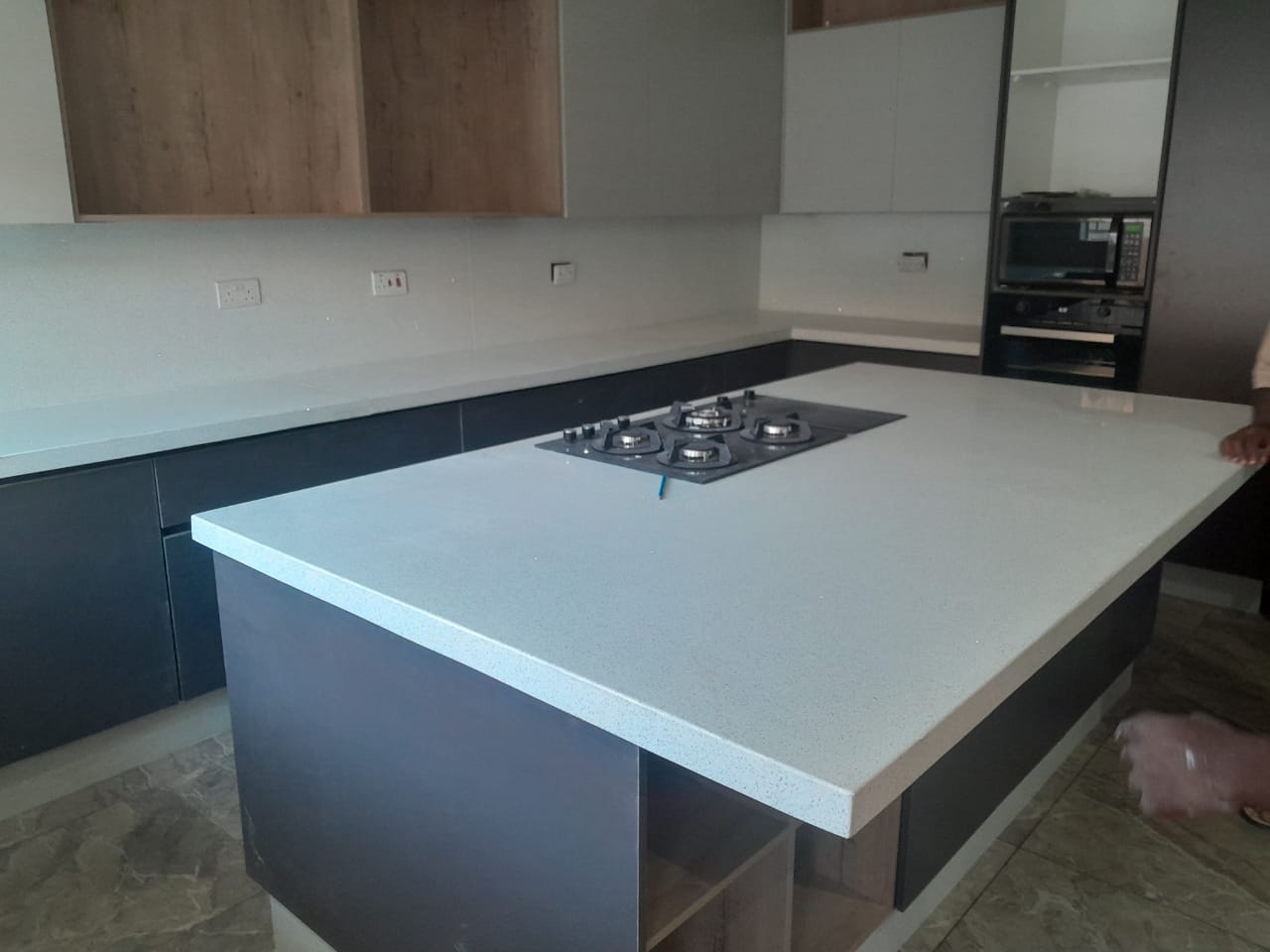 Granite kitchen countertop
