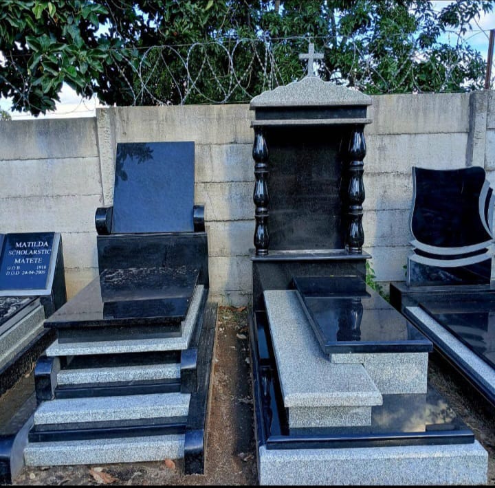 Granite tombstone
